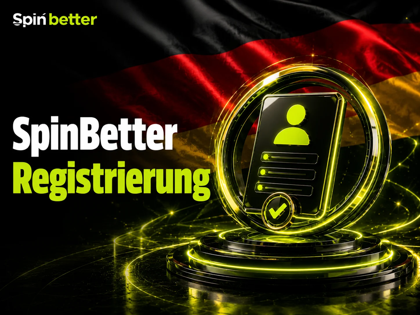 Registrierung eines Kontos bei SpinBetter